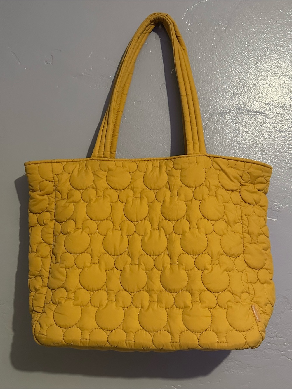 Vera Bradley x Disney: Quilted Tote Bag in Mustard Yellow